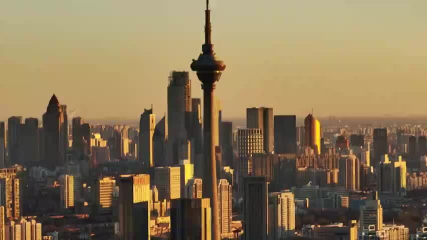 天津广播电视塔长焦航拍