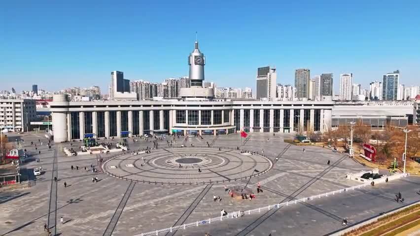 天津站航拍
