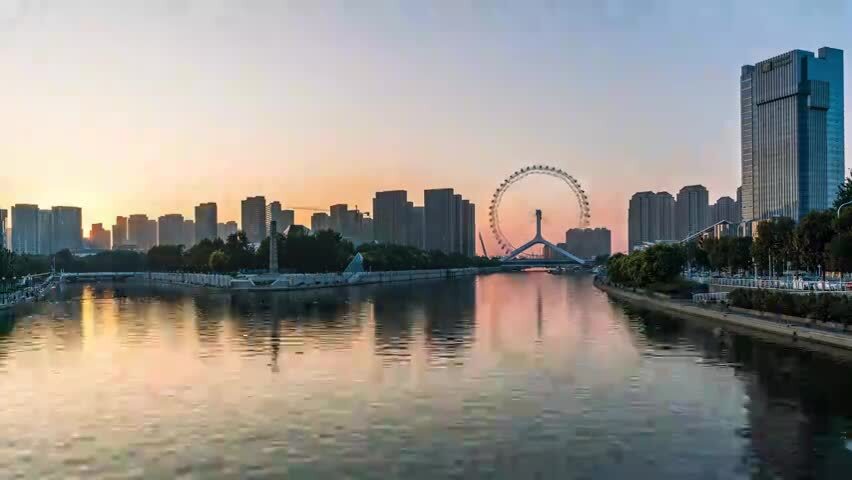 天津摩天轮延时