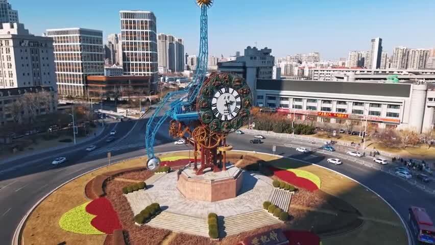 天津城市宣传片地标建筑4K航拍素材合集