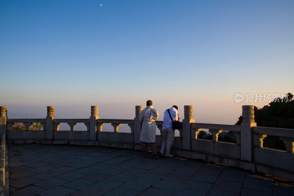 山东泰山山顶风光