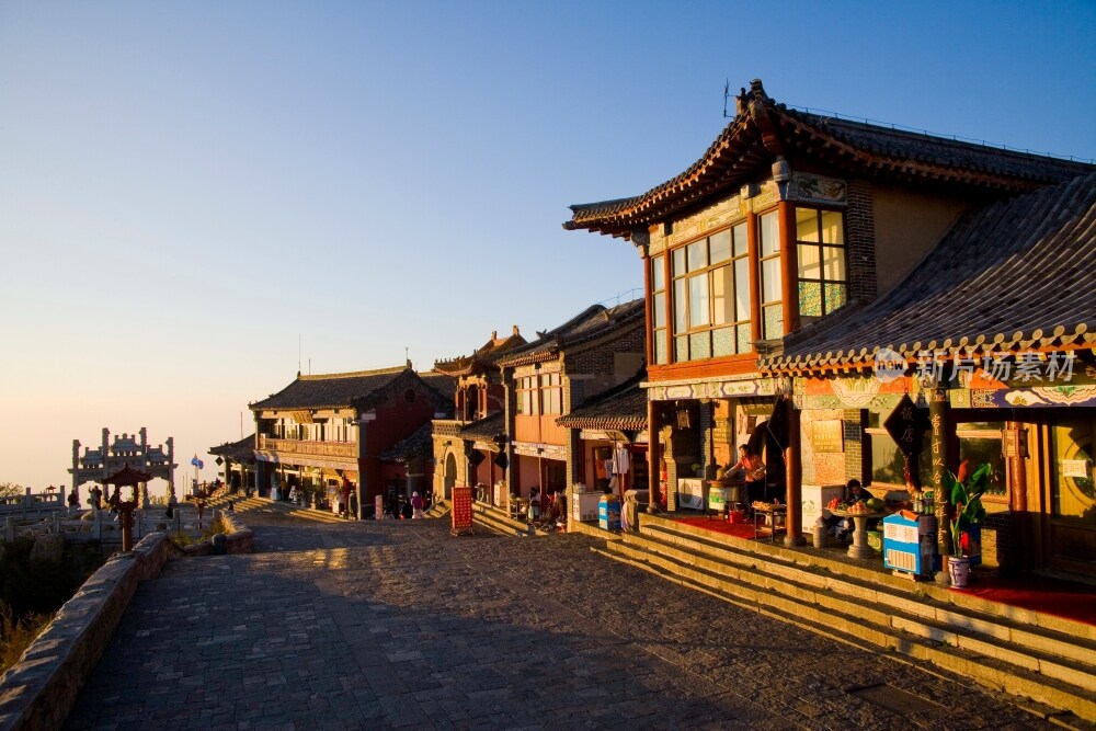 山东泰山山顶风光