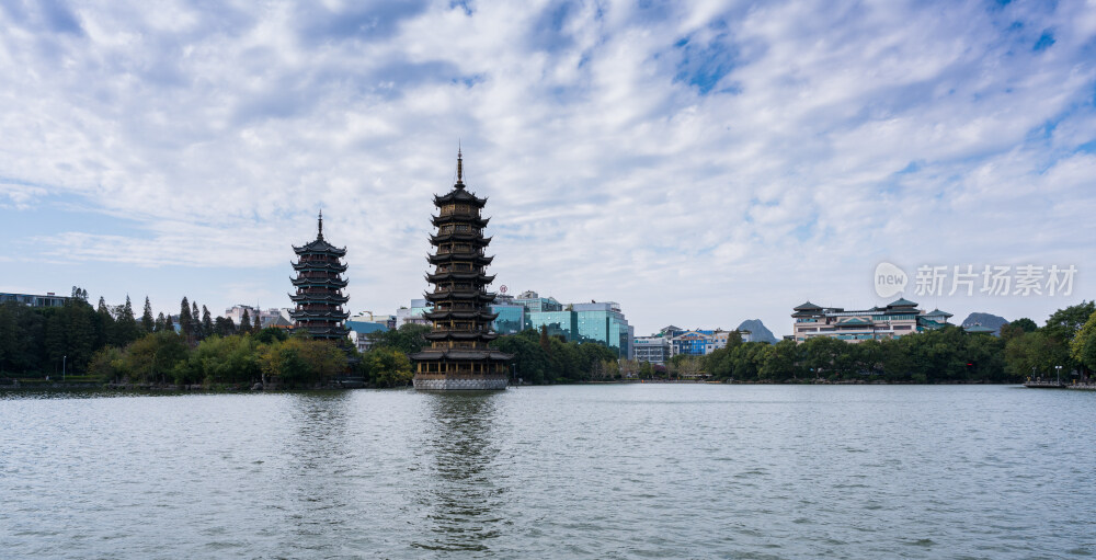 广西桂林日月双塔文化公园