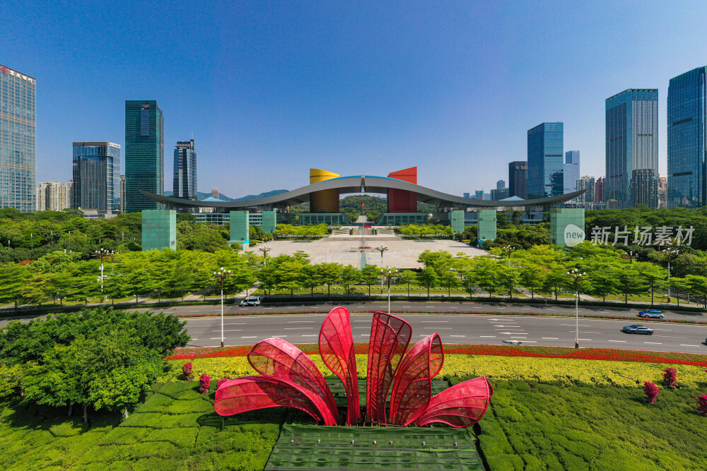 深圳最具有标志性的建筑物深圳市民中心