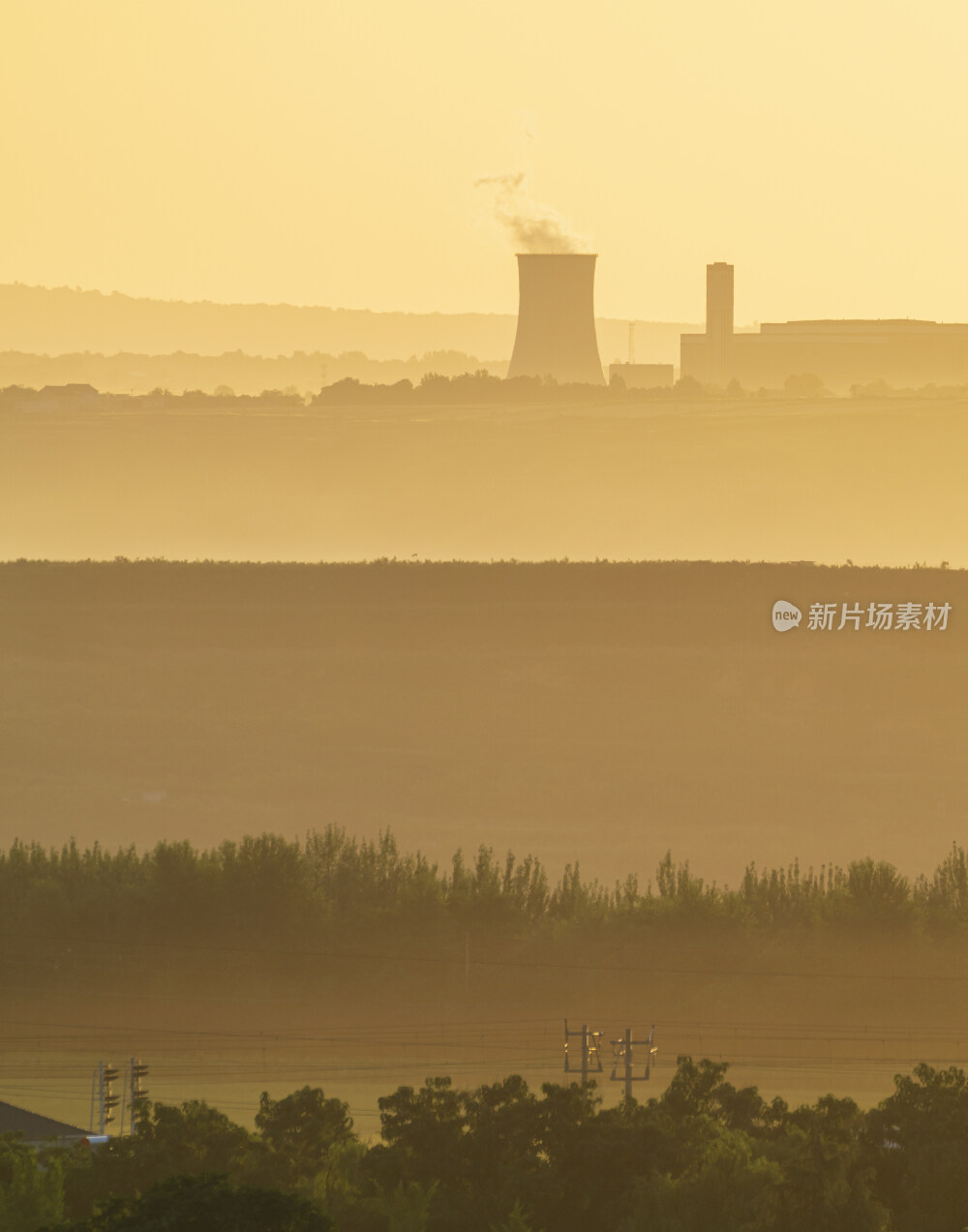 西安长安区的日出景像