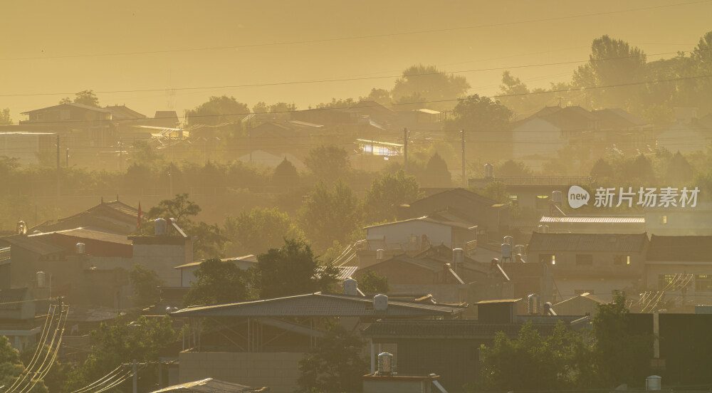 西安长安区的日出景像