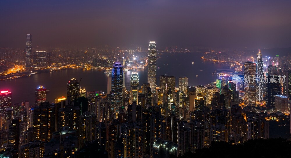 高视角看香港城市景观