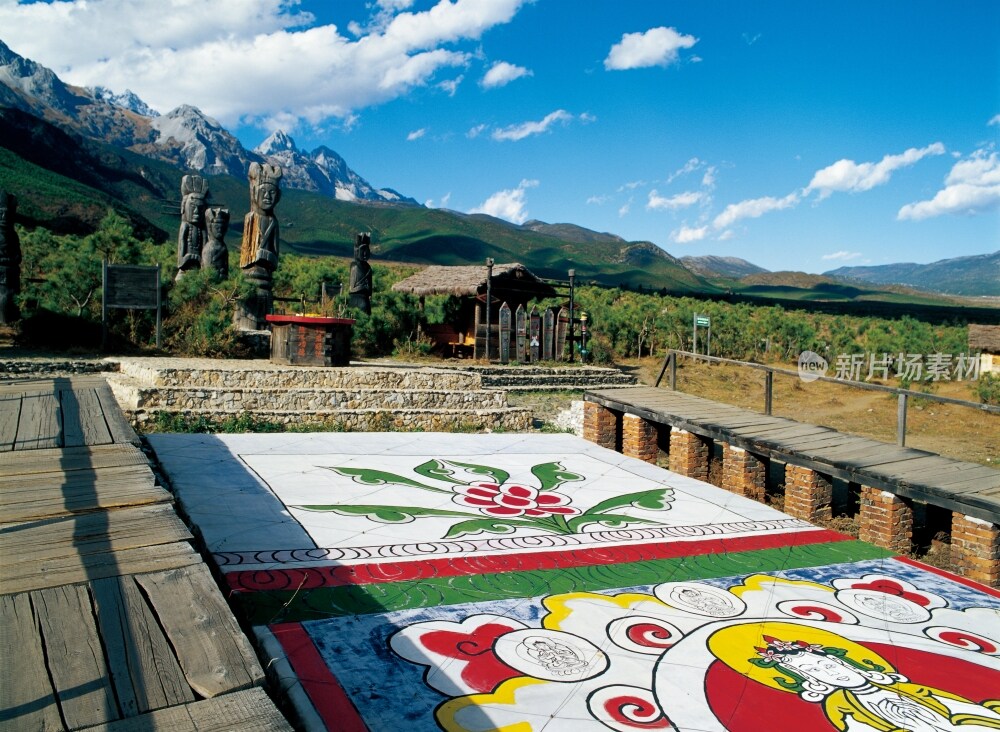 云南丽江东巴神圆