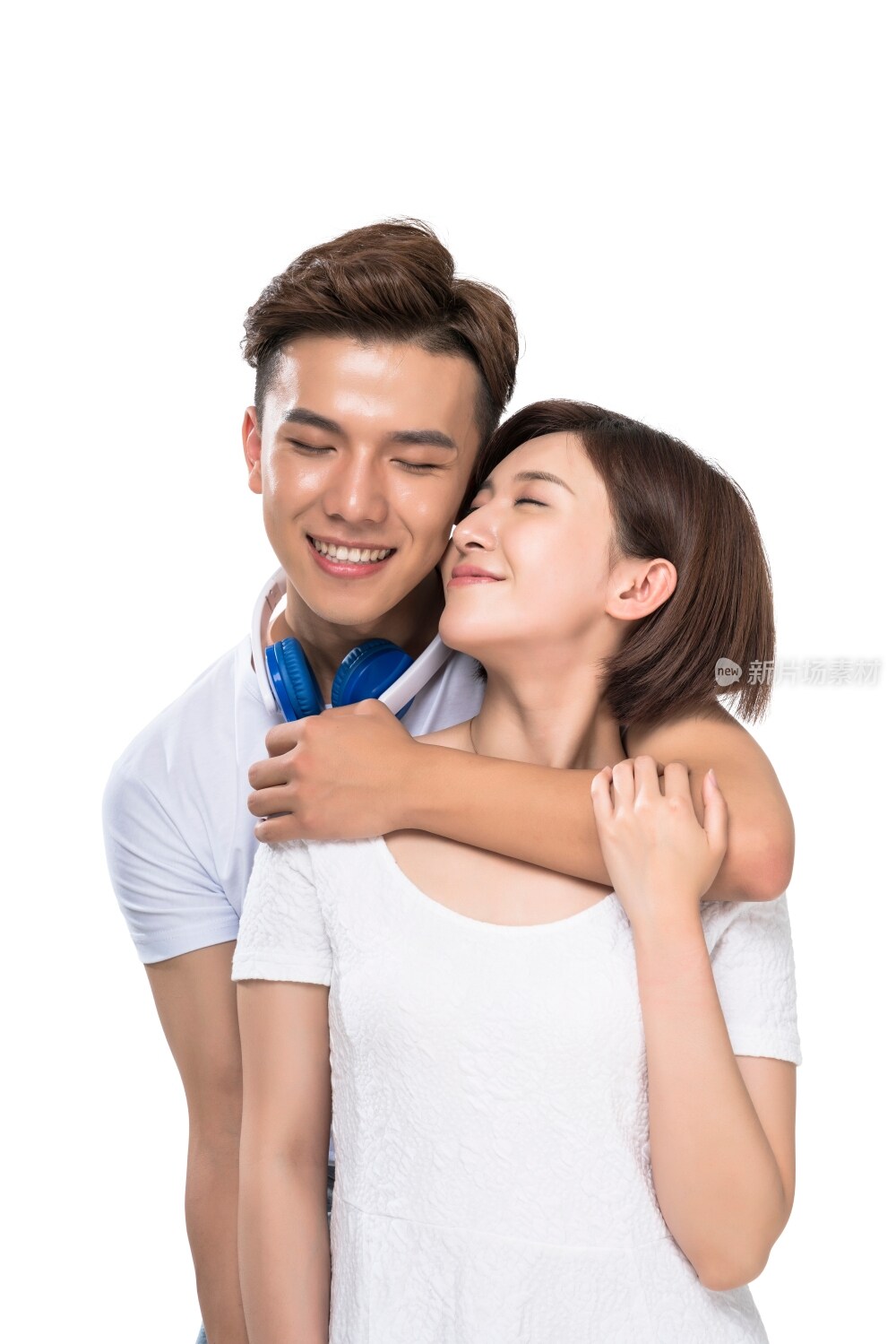 甜蜜的年轻情侣