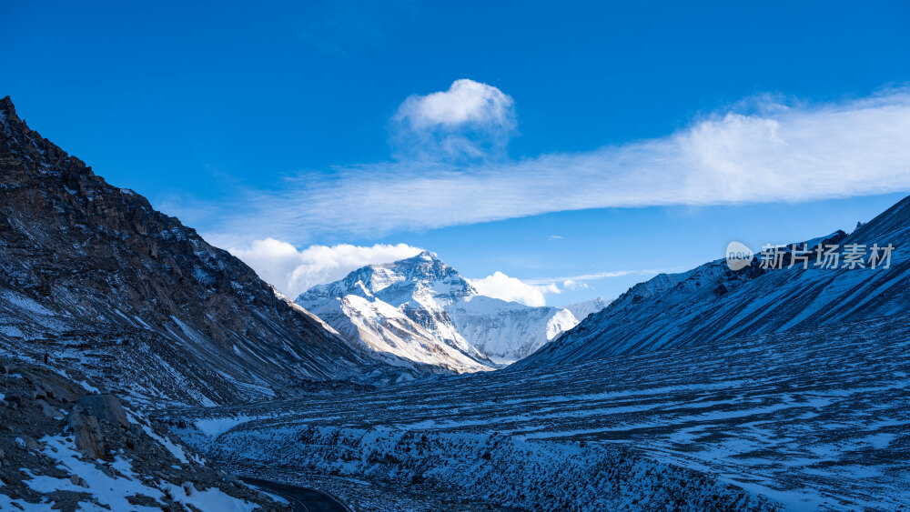 珠穆朗玛峰落日