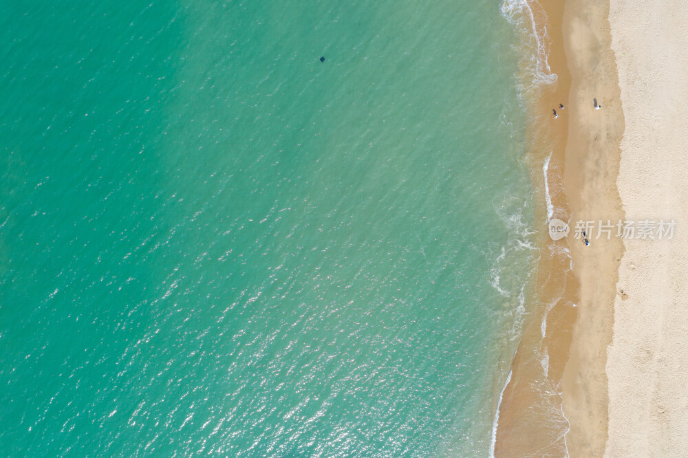航拍厦门胡里山海滨浴场