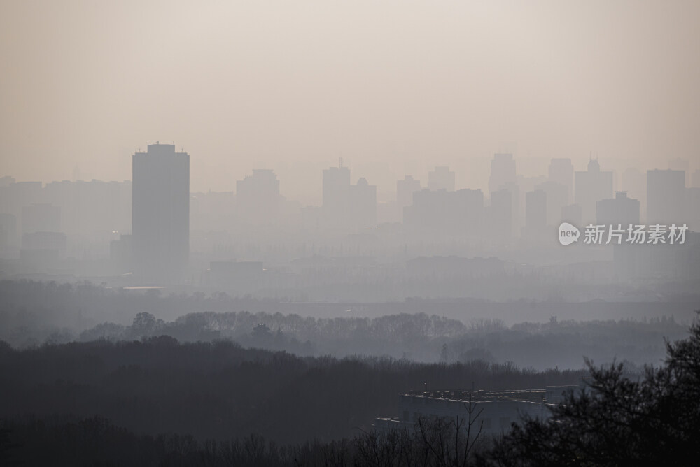 南京中山陵看雾天南京