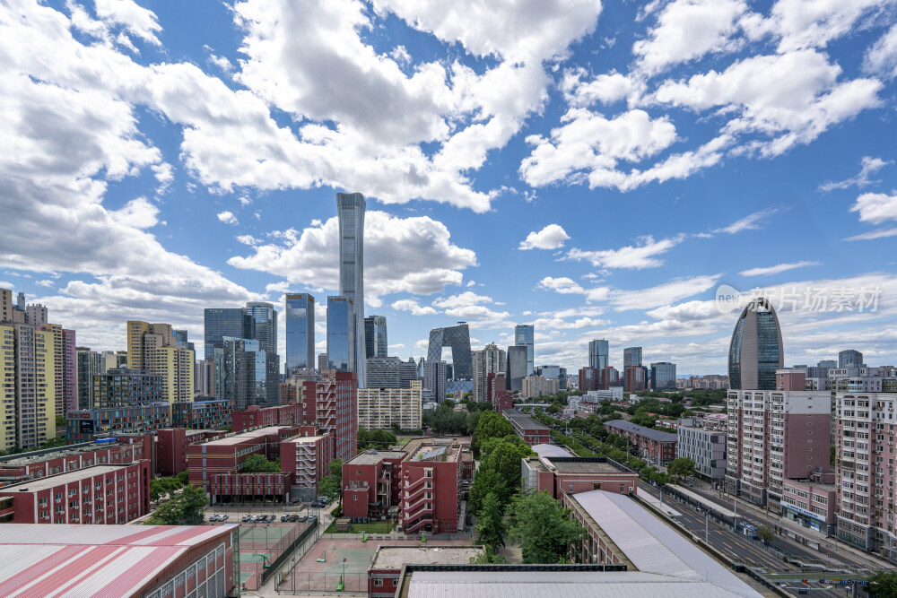 北京居民区看国贸