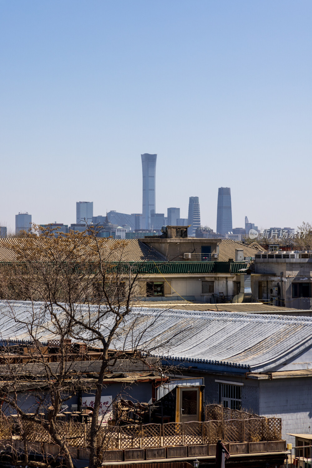 国贸CBD与胡同居住区