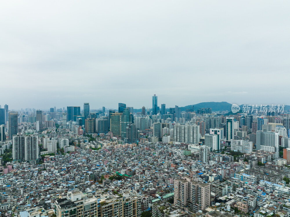 航拍广州石牌桥商圈城市配图