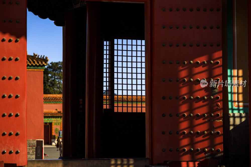 故宫清晨光影古建筑北京古建