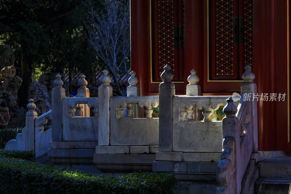 故宫清晨光影古建筑北京古建