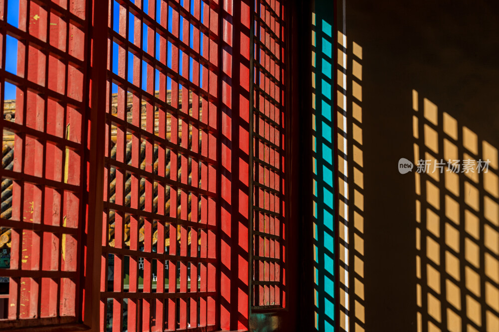 故宫清晨光影古建筑北京古建