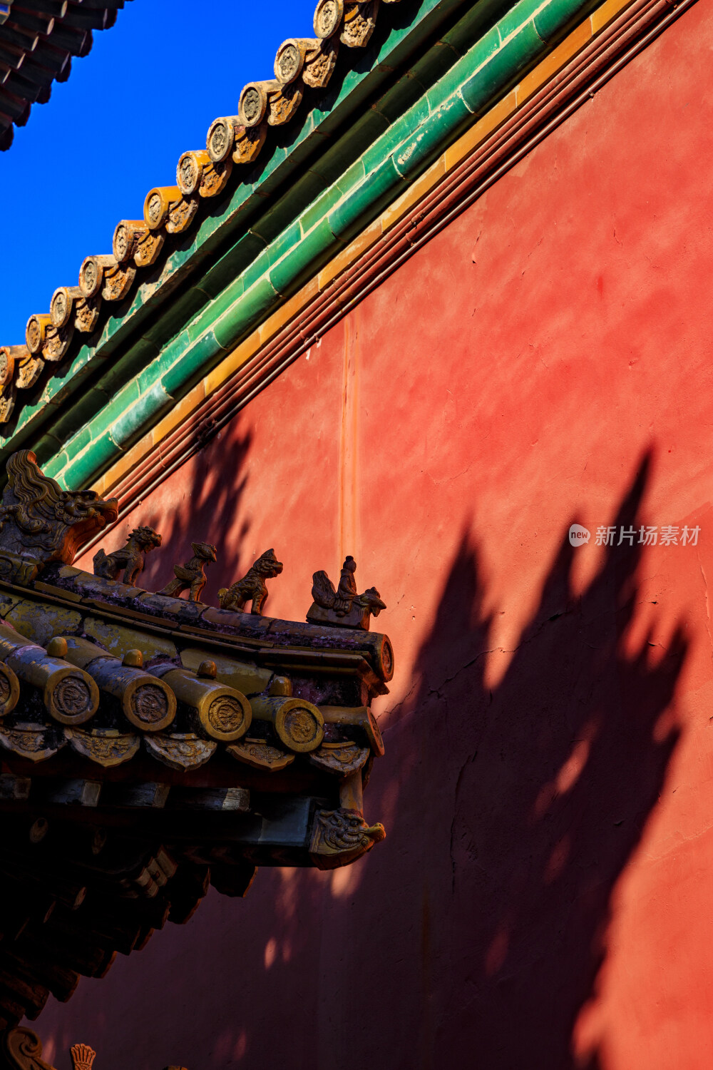 故宫清晨光影古建筑北京古建