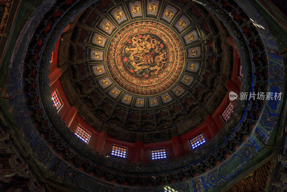 故宫清晨光影古建筑北京古建