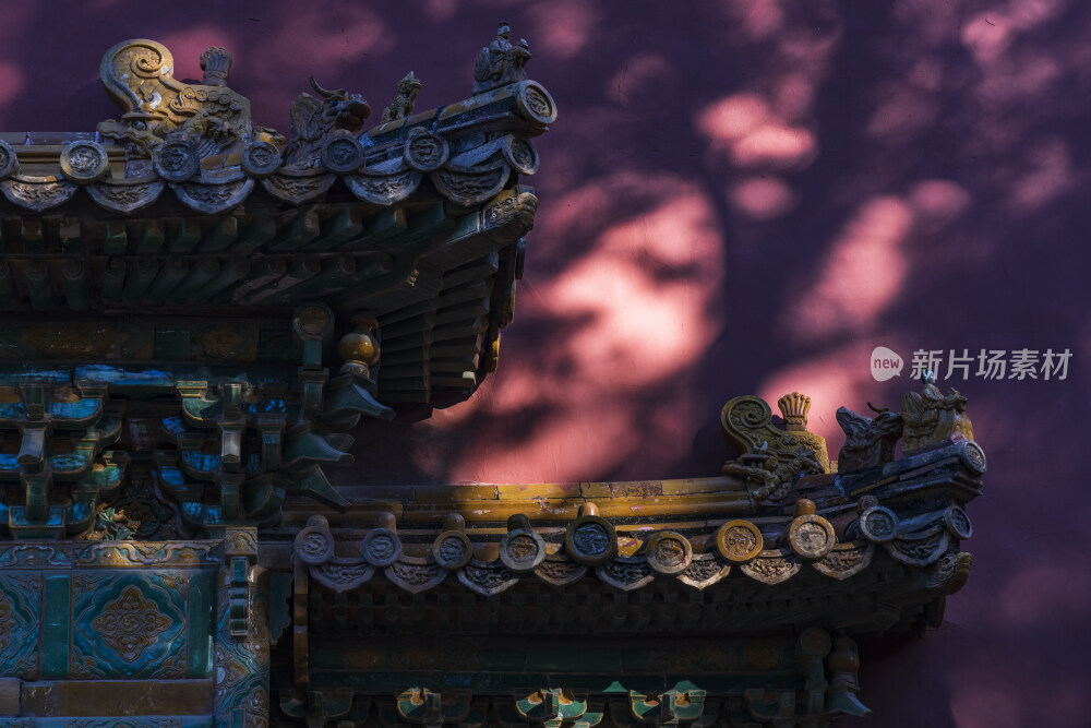 故宫清晨光影古建筑北京古建