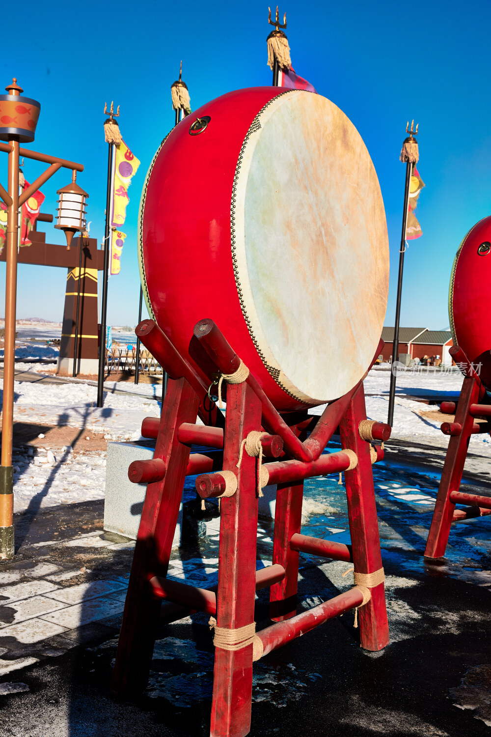 广场上的中国鼓