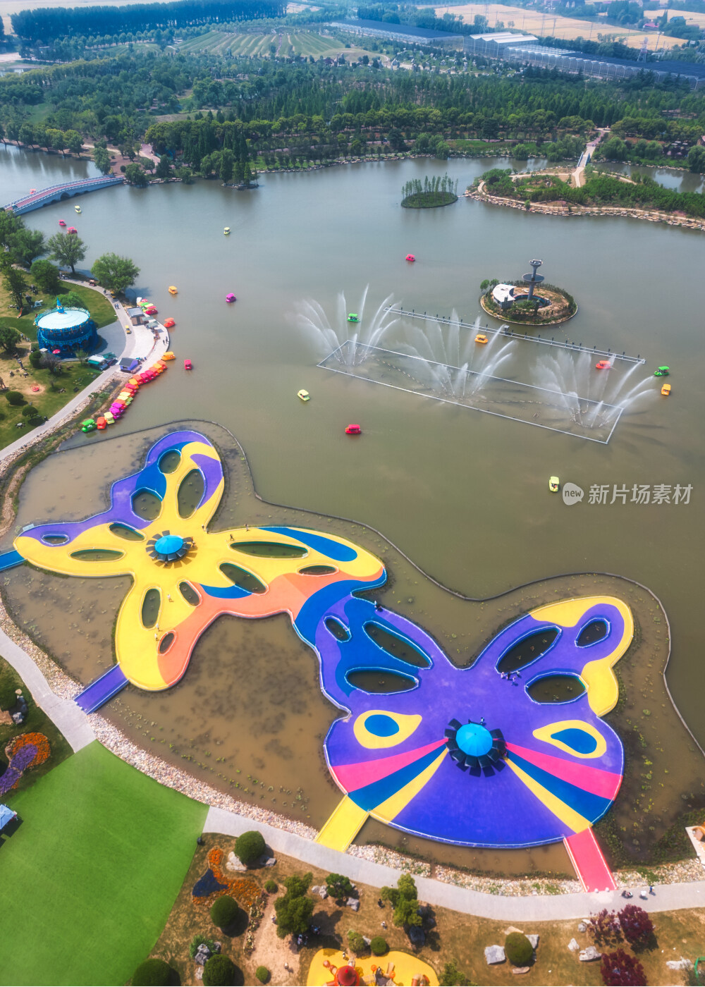 南通洲际梦幻岛航拍素材