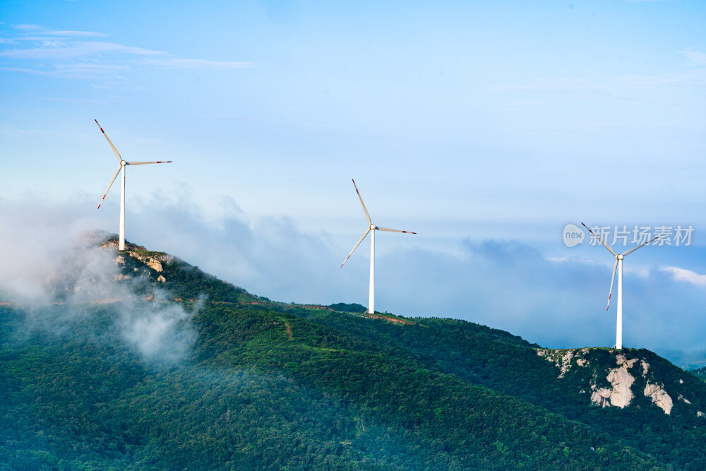 湖北广水二妹山风车云海