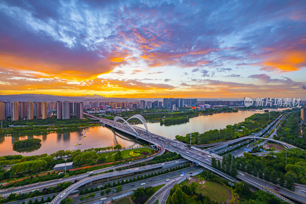 太原南中环晚霞