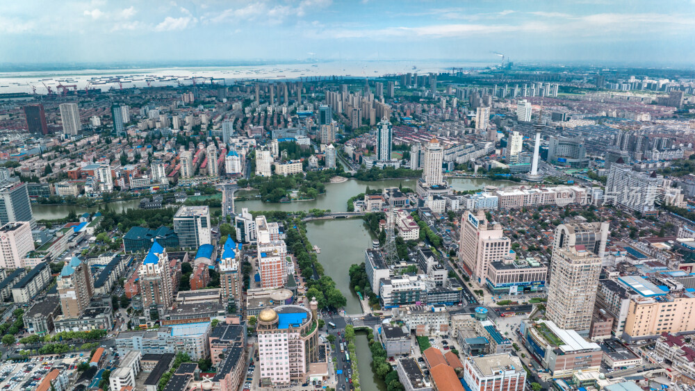 南通主城区航拍