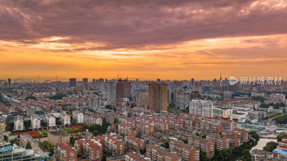 南通主城区夕阳