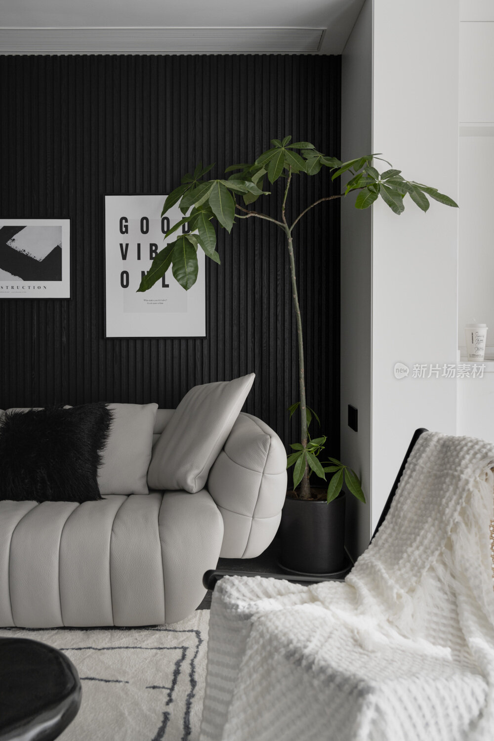现代黑白简约室内装修设计