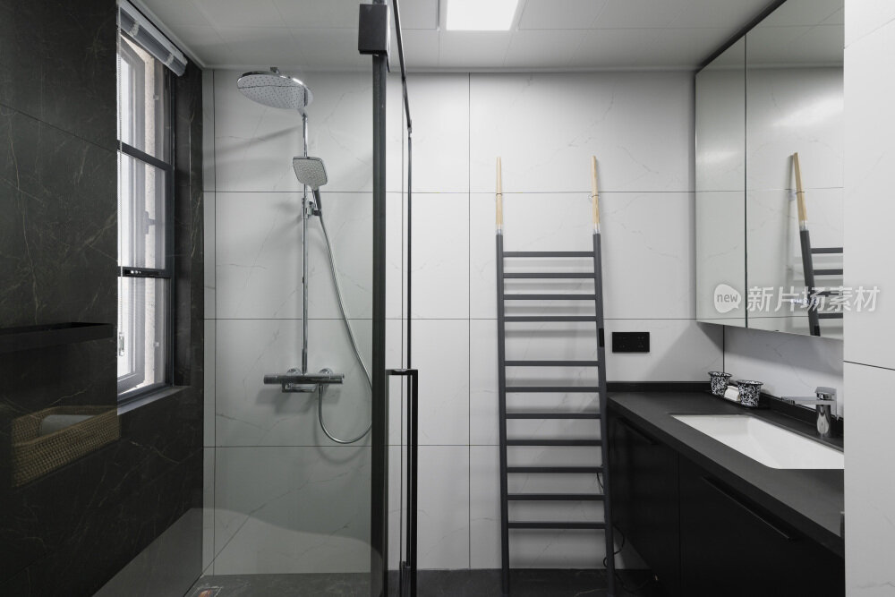 现代黑白简约室内装修设计