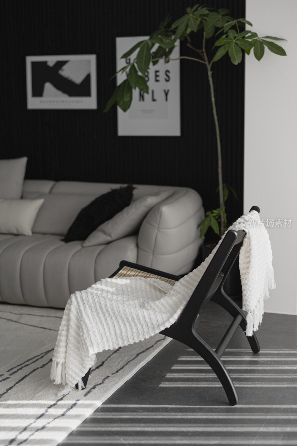 现代黑白简约室内装修设计