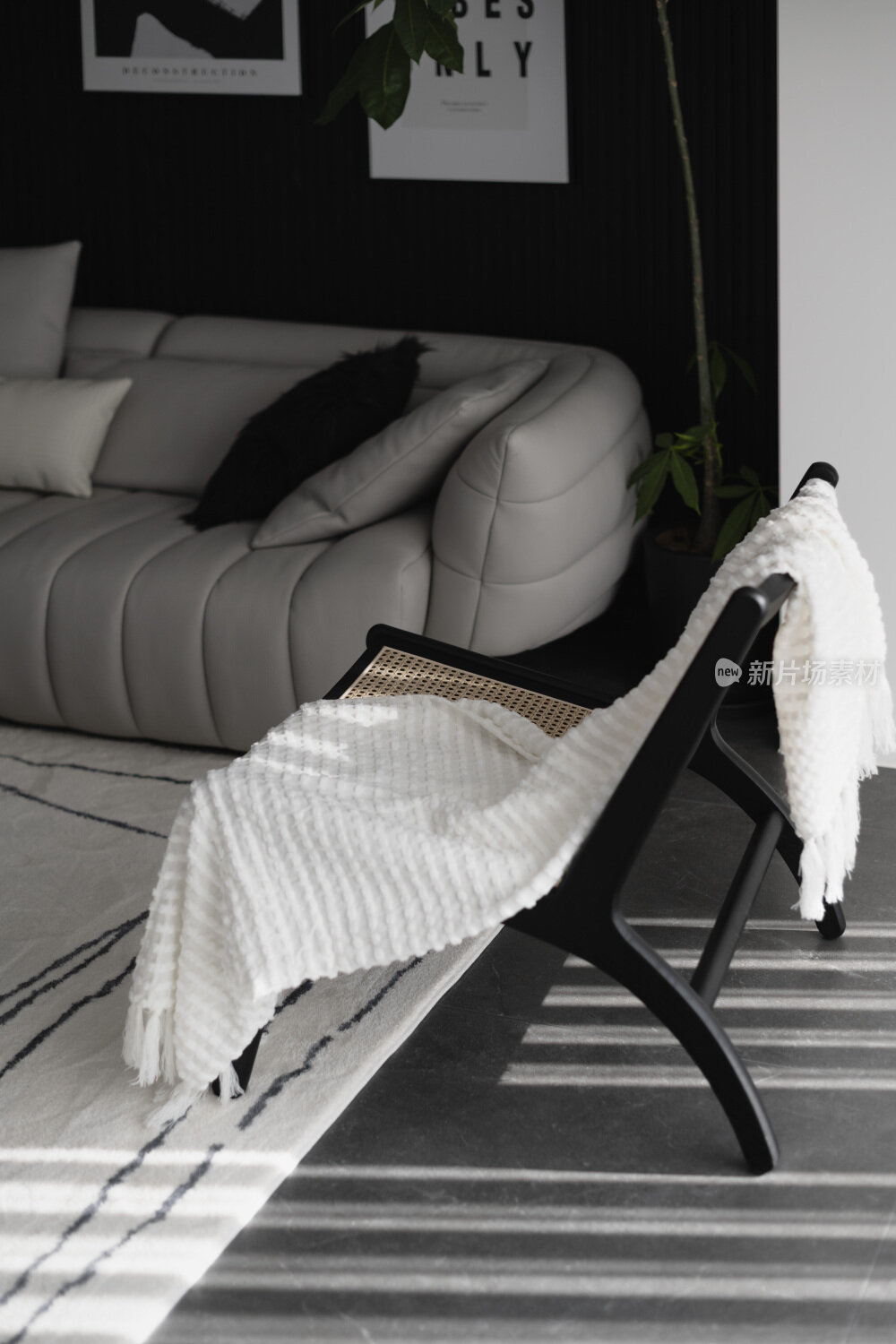 现代黑白简约室内装修设计