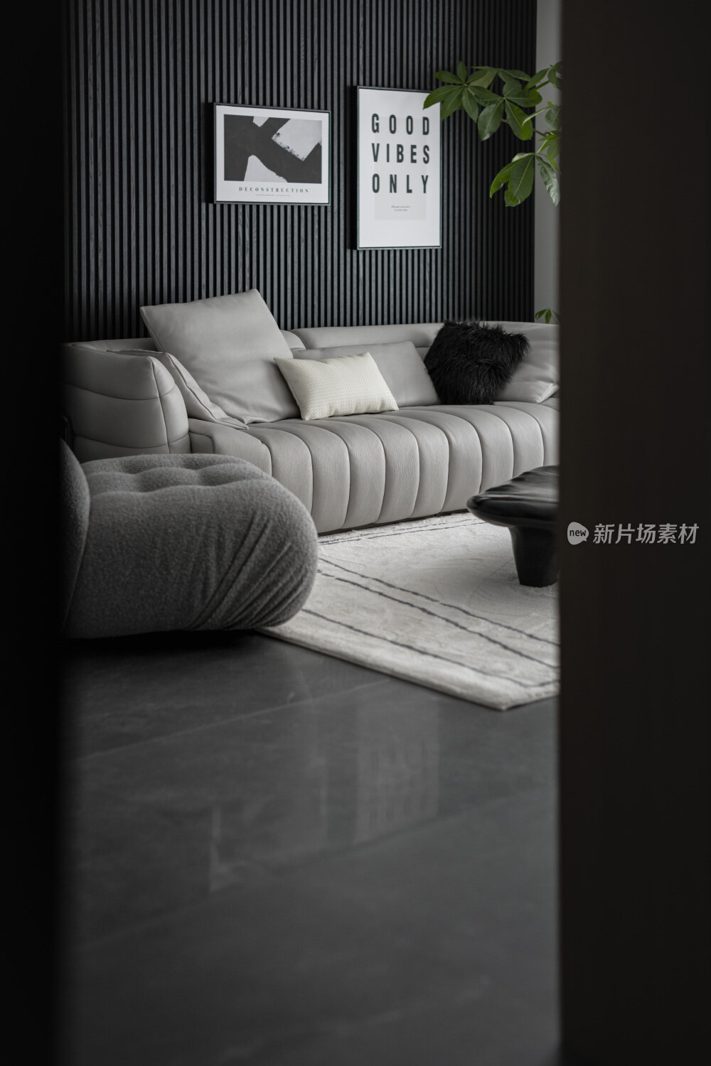 现代黑白简约室内装修设计