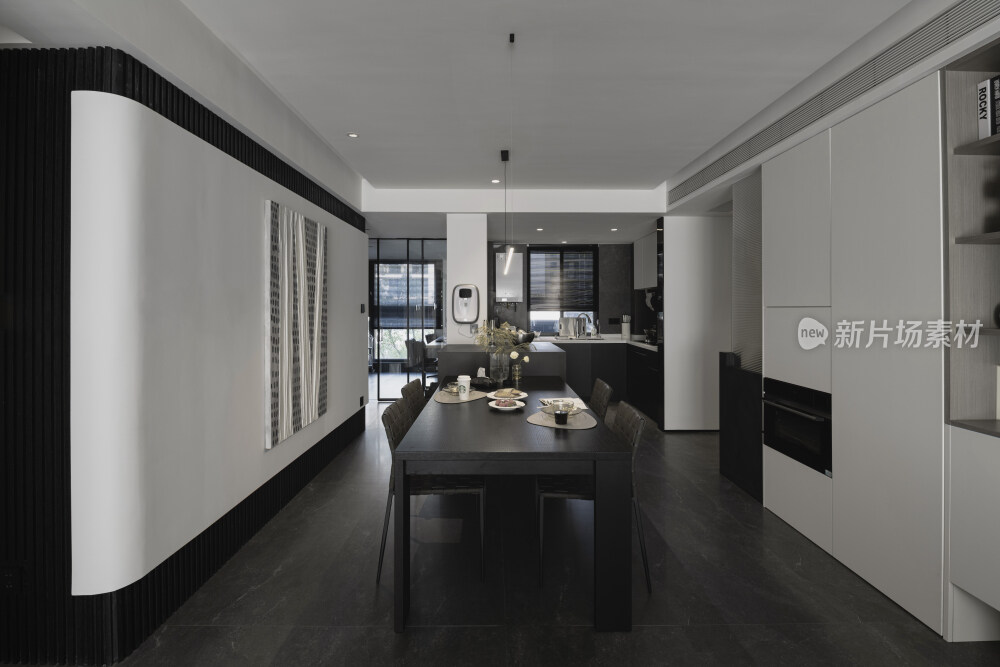 现代黑白简约室内装修设计