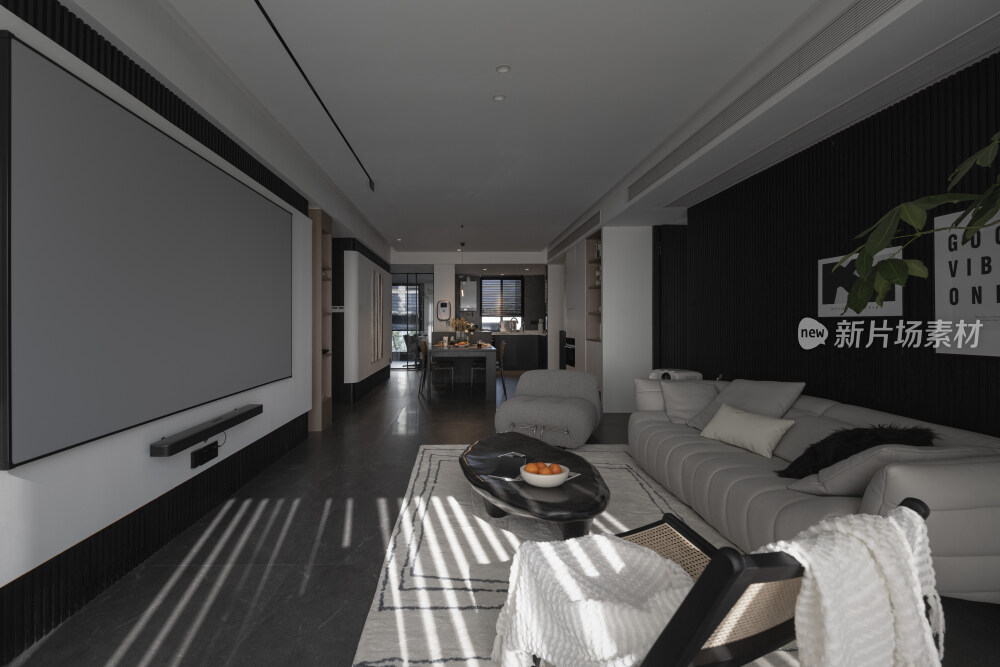 现代黑白简约室内装修设计