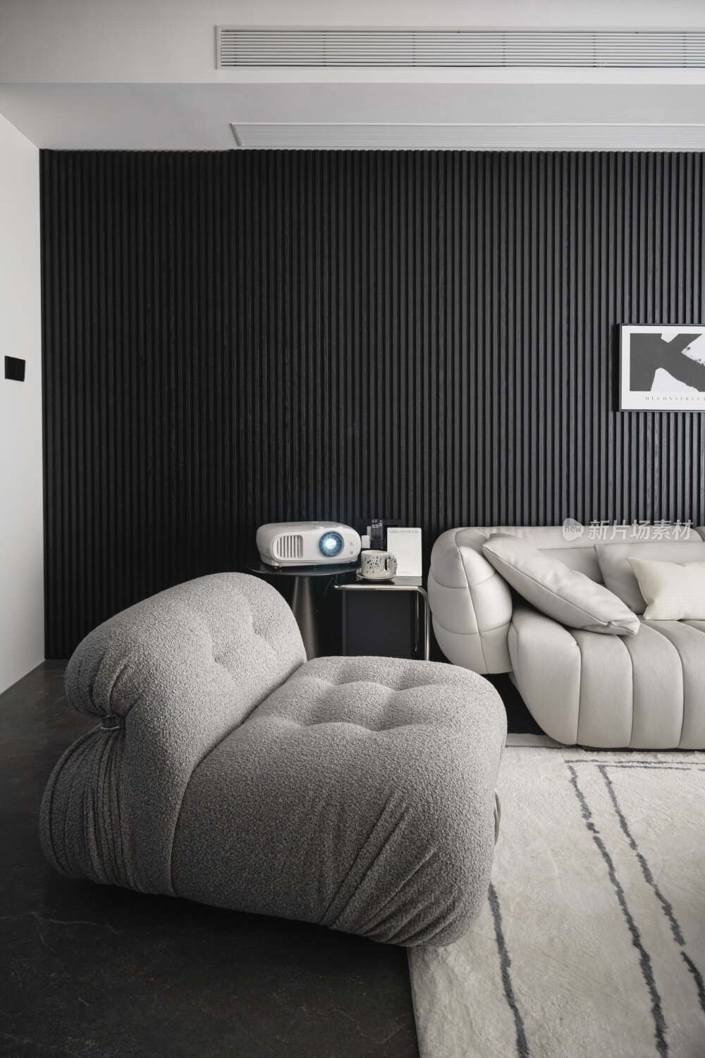 现代黑白简约室内装修设计