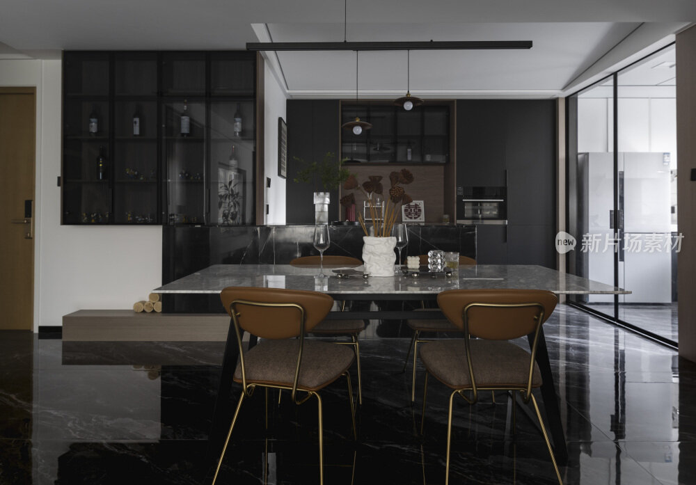 现代黑白简约室内装修设计