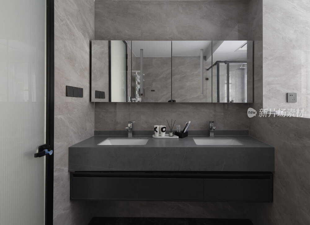 现代黑白简约室内装修设计