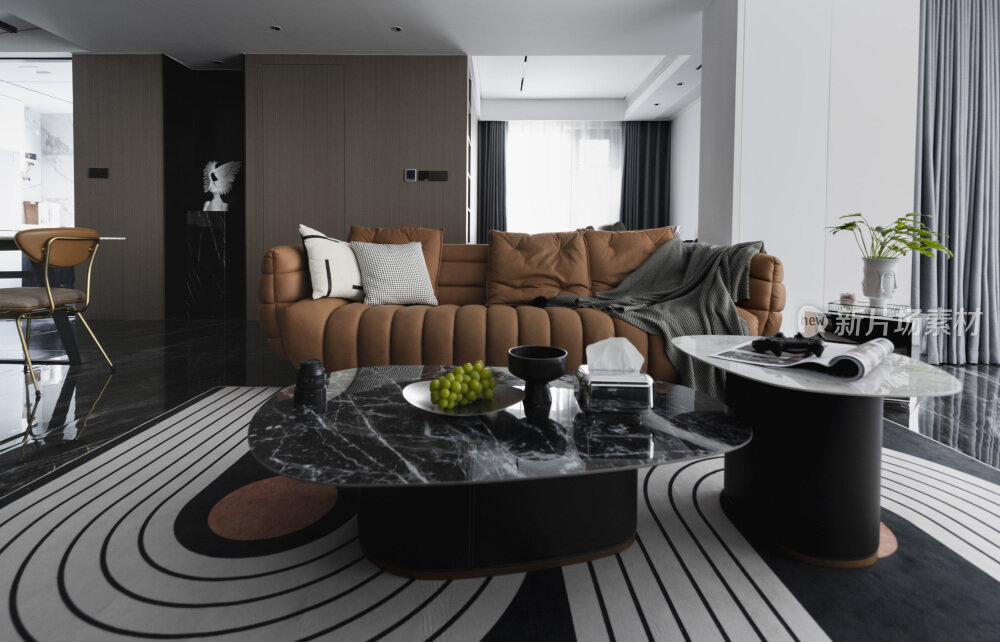 现代黑白简约室内装修设计