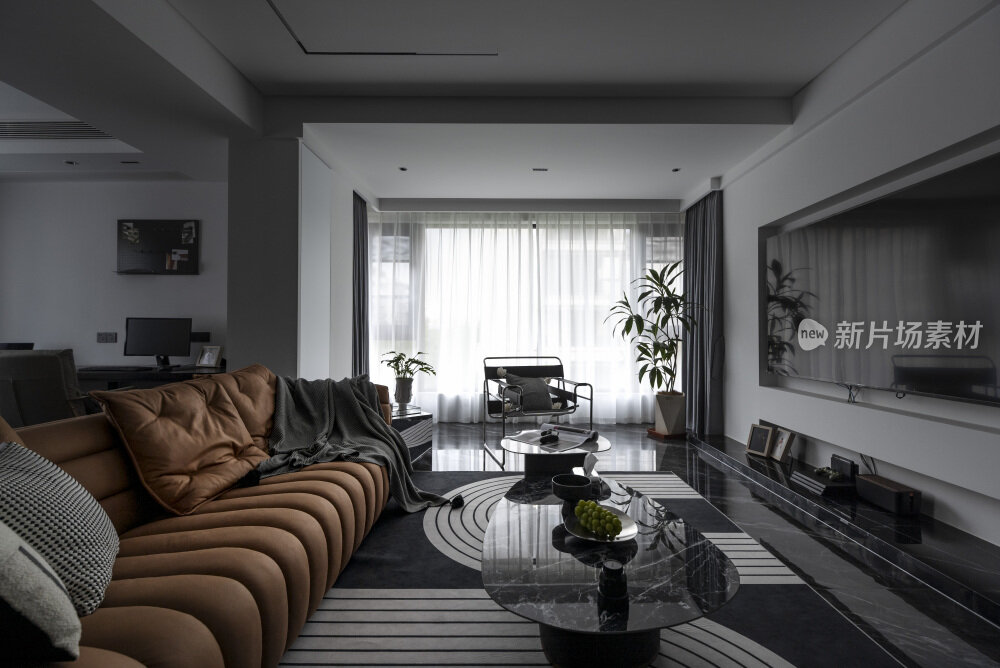 现代黑白简约室内装修设计