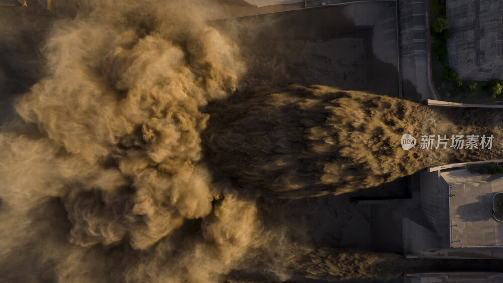 黄河水小浪底排沙