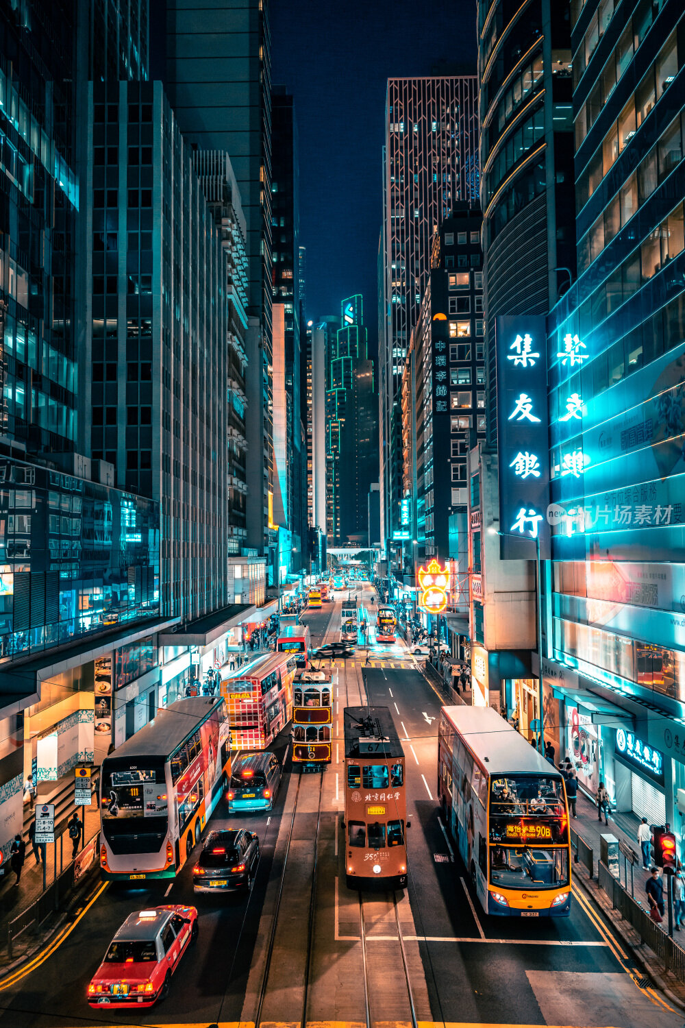 香港城市街景风光