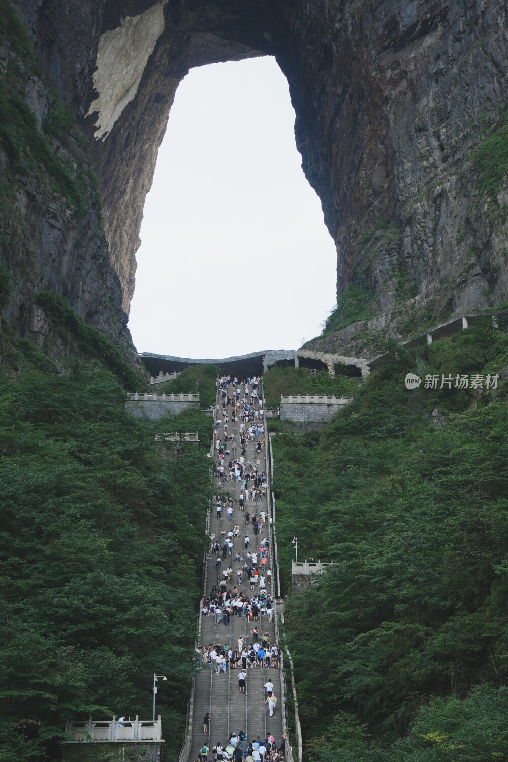 张家界天门山景区风光素材