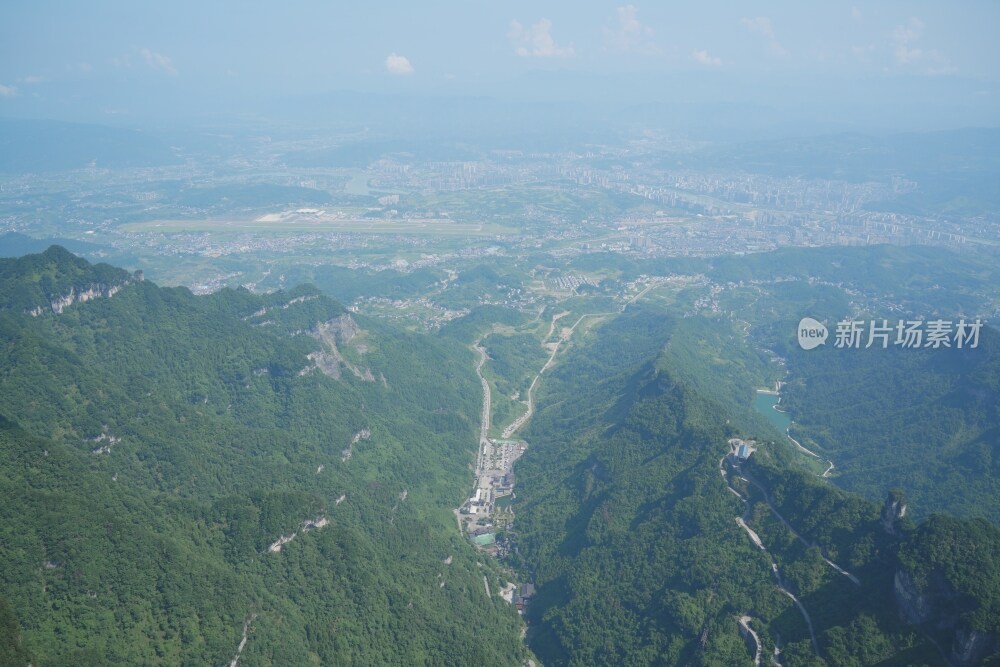 张家界天门山景区风光素材