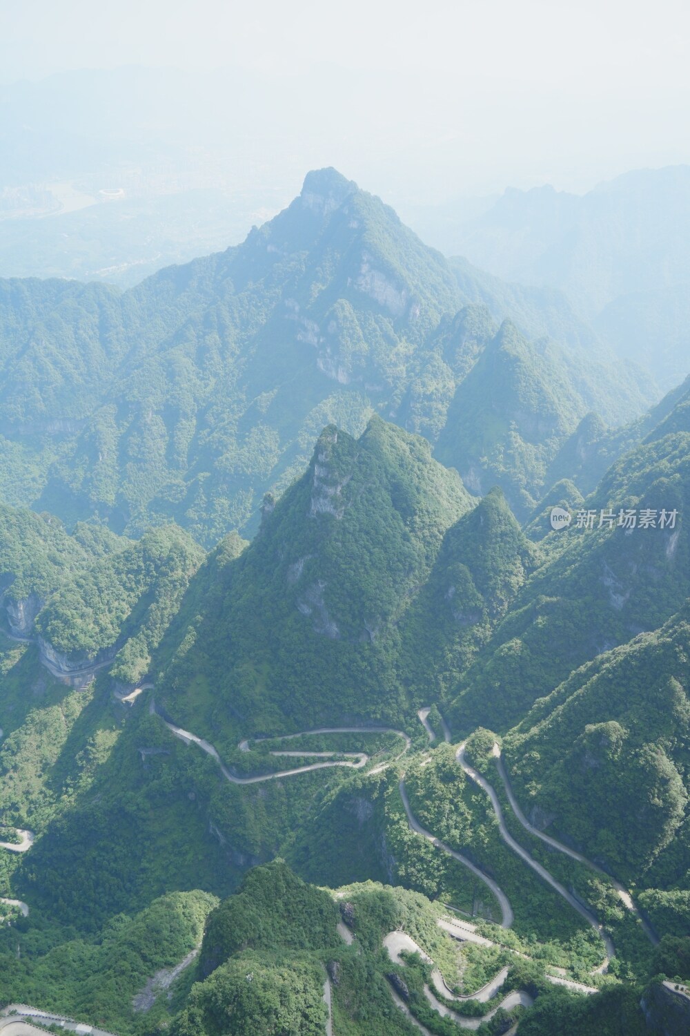 张家界天门山景区风光素材