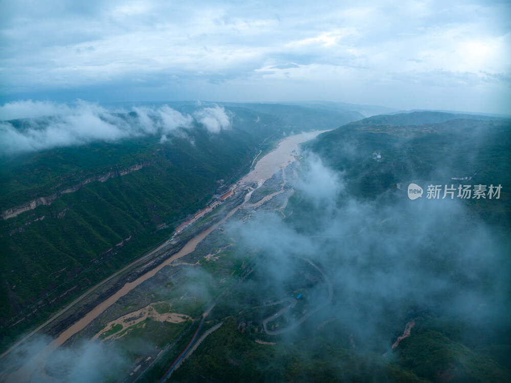 黄河黄河壶口瀑布江河山河河流奔腾河流长江
