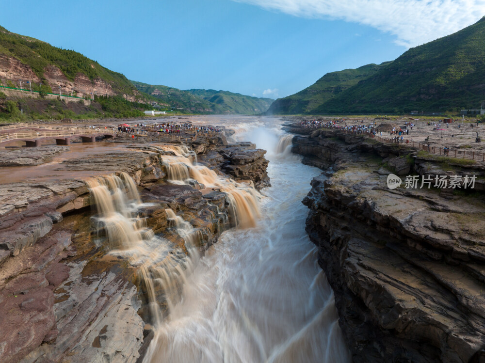 黄河黄河壶口瀑布江河山河河流奔腾河流长江